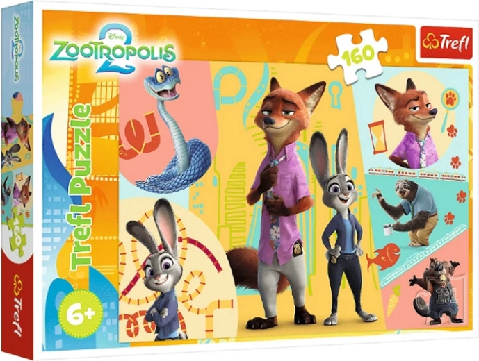 Puzzle Zwierzogród 2 – razem w Zwierzogrodzie 160 elementów