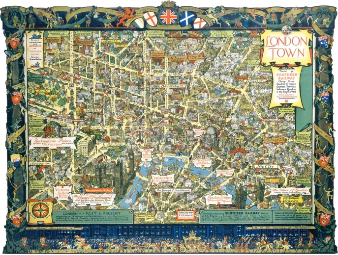 Puzzle Londyn z Southern Railway 1000 elementów