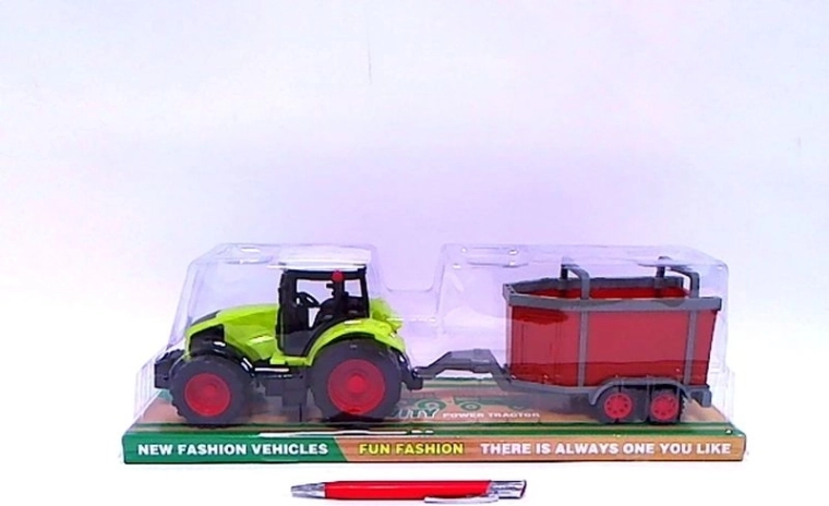 Traktor z przyczepą