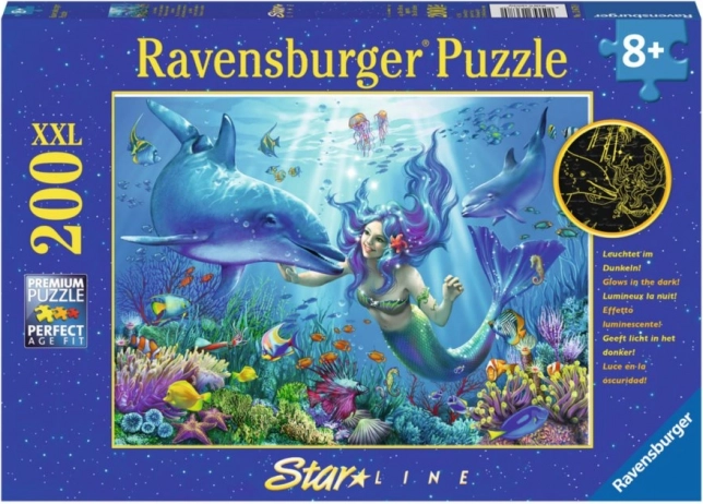 Świecące puzzle Podwodny raj XXL 200 elementów RAVENSBURGER
