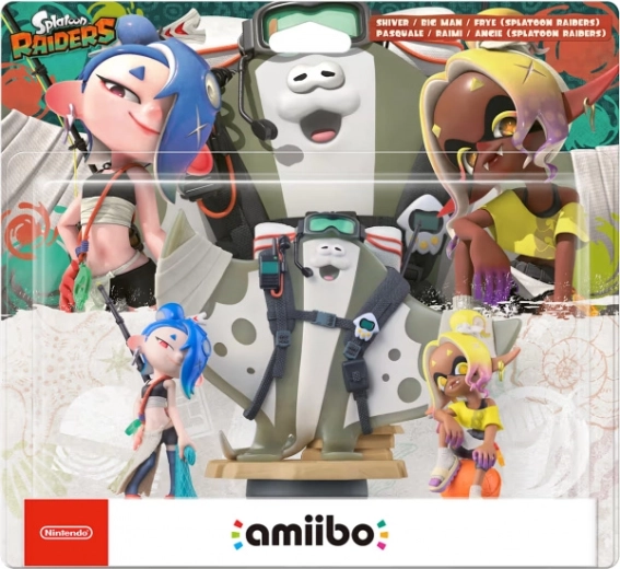 Amiibo Splatoon Raiders Shiver, Frye i Big Man - 1 sztuka