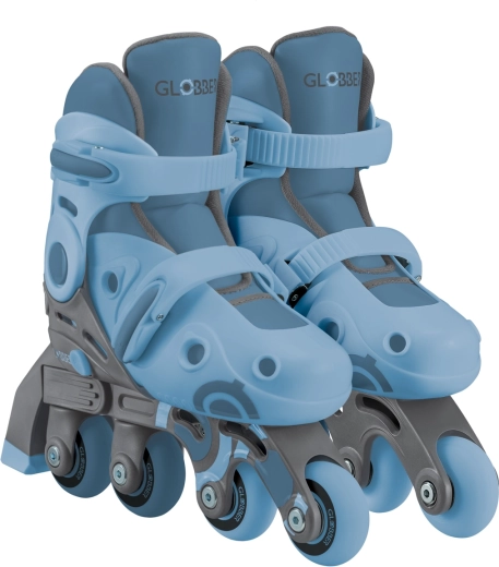 Dziecięce rolki inline Learning Skates 2w1 niebieskie, rozmiar 26–29