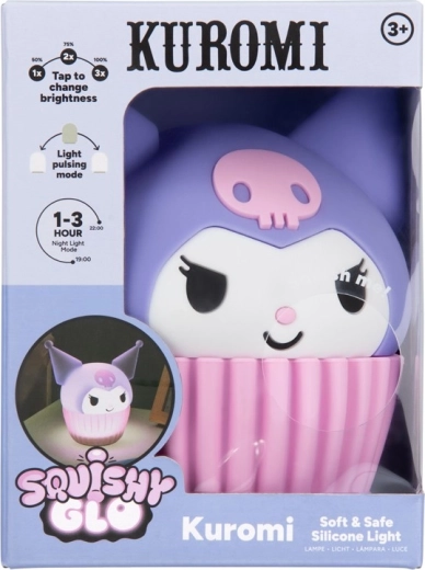 Lampka nocna Kuromi SquishyGlo z silikonu