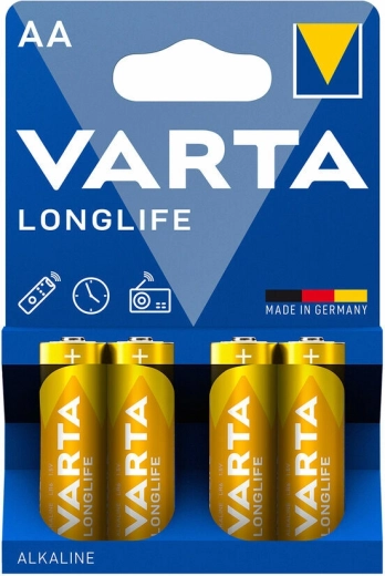 Varta Longlife baterie alkaliczne AA LR6, 4 szt.