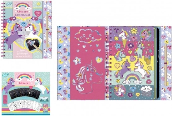 Książka zdrapki Jednorożec