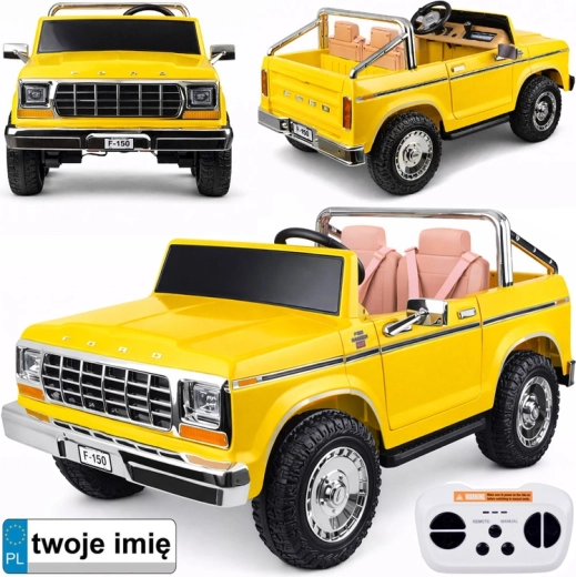 Elektryczny samochodzik dla dzieci FORD Bronco Pickup dla dwojga