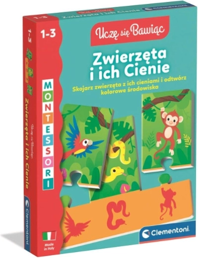Zwierzęta i ich cienie CLEMENTONI – gra edukacyjna dla najmłodszych