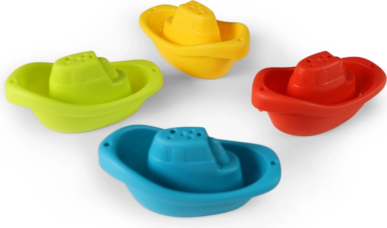 Zestaw plastikowych łódeczek do wody - 4 szt.