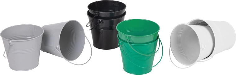 Classic World kolorowy metalowy zestaw wiaderek - 8 szt.