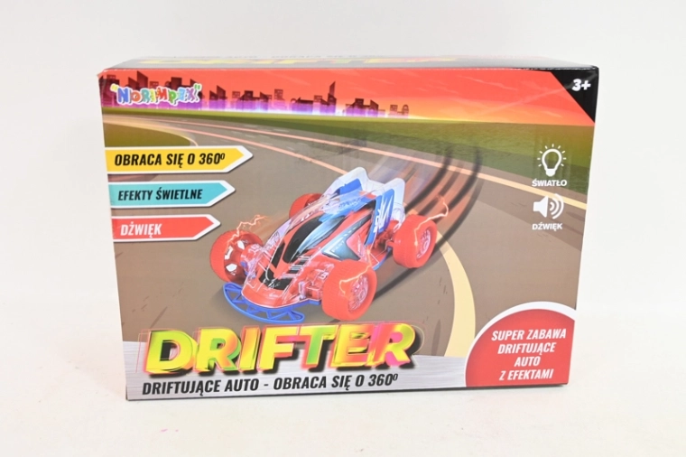 Auto drifter z światłami LED i efektami dźwiękowymi