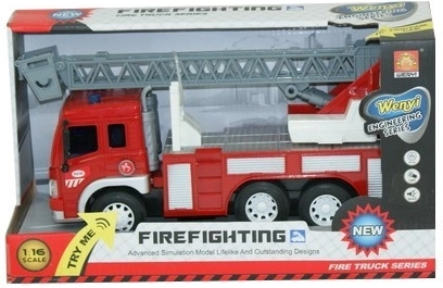 Wóz strażacki z obrotową platformą 1:16 Madej