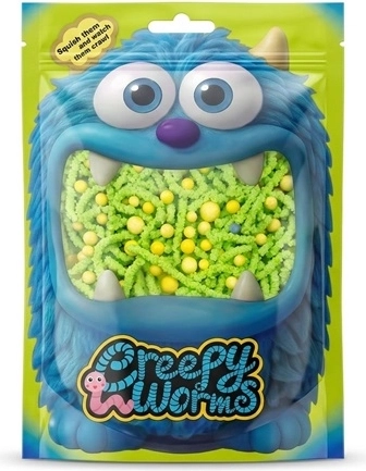 STNUX Creepy worms – zielone sensoryczne robaczki