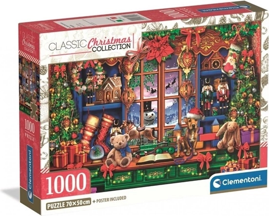Clementoni puzzle 1000 elementów – świąteczny sklepik
