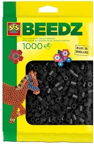 SES Creative koraliki do prasowania czarne 1000 szt.