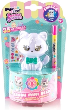 EPEE świecąca figurka dekoracyjna kotek kawaii – kreatywny zestaw DIY