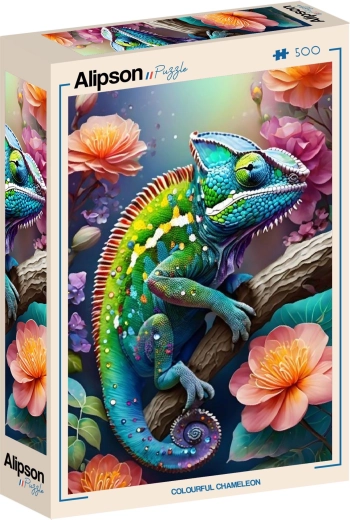 Puzzle Alipson Kolorowy kameleon 500 elementów