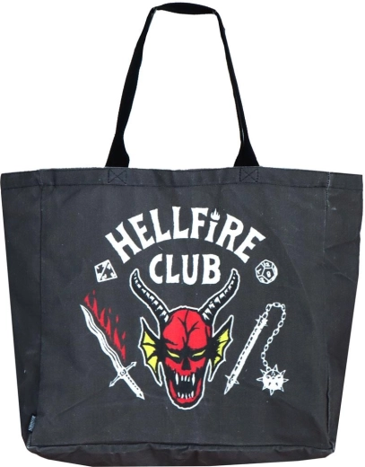 Materiałowa torba na zakupy XL Stranger Things Hellfire Club - 1 szt.