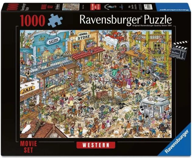 Ravensburger Puzzle – filmowy zestaw Western, 1000 elementów