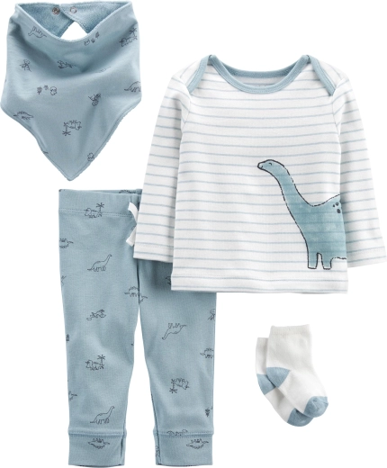 Carter's zestaw 4-częściowy Blue Dino dla chłopców, rozm. 46 – PRO, rozmiar 46