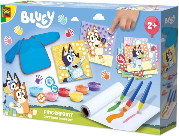 SES Creative Bluey mega zestaw do malowania palcami