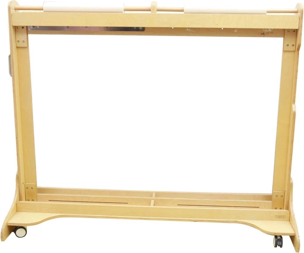 Drewniana mobilna tablica malarska z akrylowym oknem MASTERKIDZ