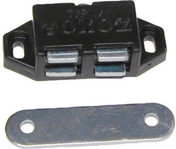 Magnetyczny zatrzask z odskokiem, brązowy, 10 szt.