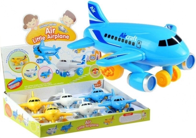 Zabawka samolot z napędem, efektami świetlnymi i dźwiękowymi