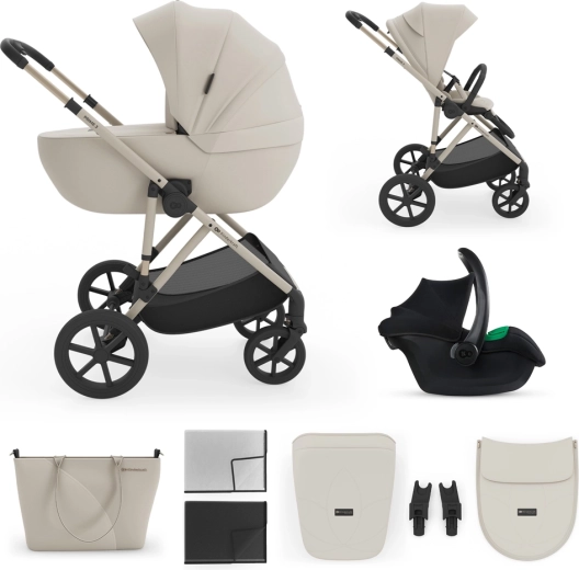 Wózek dziecięcy 3w1 Kinderkraft PRIME 3 sand dune