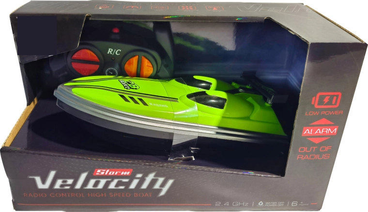 R/C szybka łódź Velocity Storm 1:16 2,4 GHz limonkowa zieleń