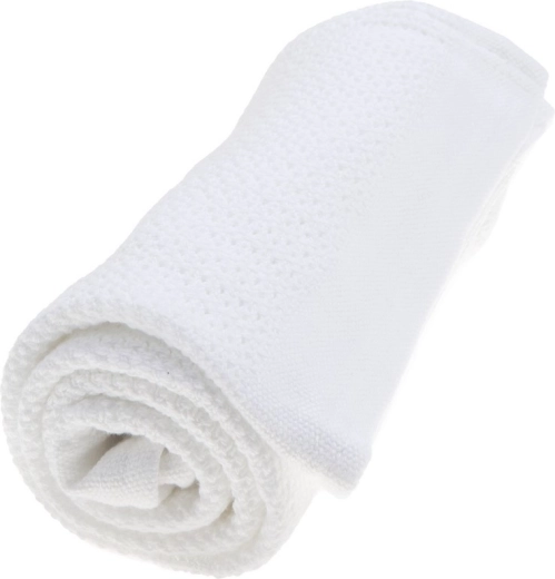 Vinter & Bloom kocyk Soft Grid Organic bright white
