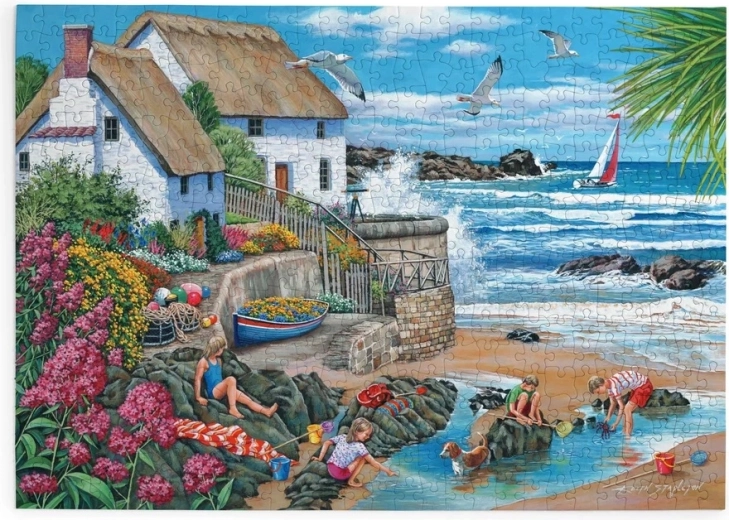 Puzzle House of Puzzles Domy na wybrzeżu, 500 dużych elementów