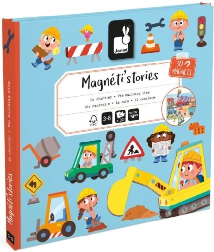 Janod magnetyczne opowieści na budowie