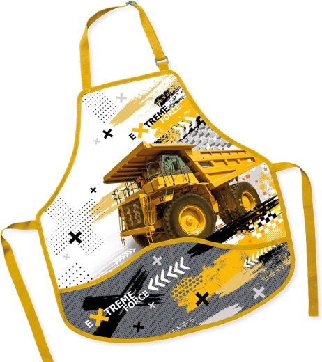Dziecięcy fartuszek na zajęcia plastyczne Ciężarówka 50 × 55 cm - 1 sztuka