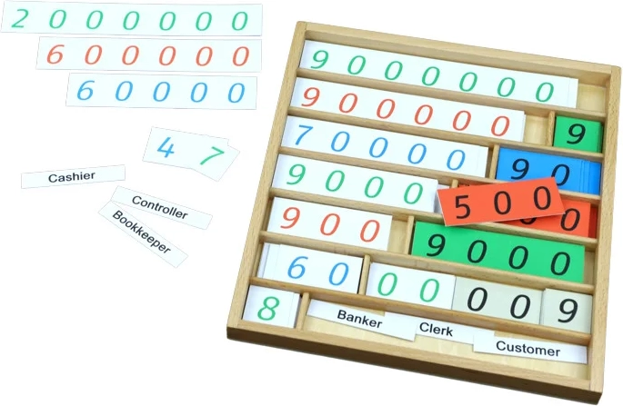 Moyo Montessori bankowa gra z liczbami