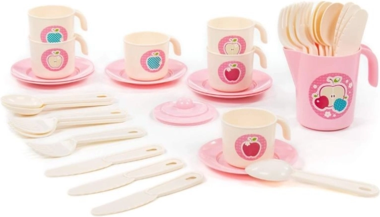 Dziecięcy zestaw do herbaty Anička dla 6 osób, 32 elementy
