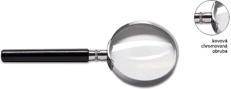 Lupa CONCORDE z metalową oprawą, średnica 50 mm
