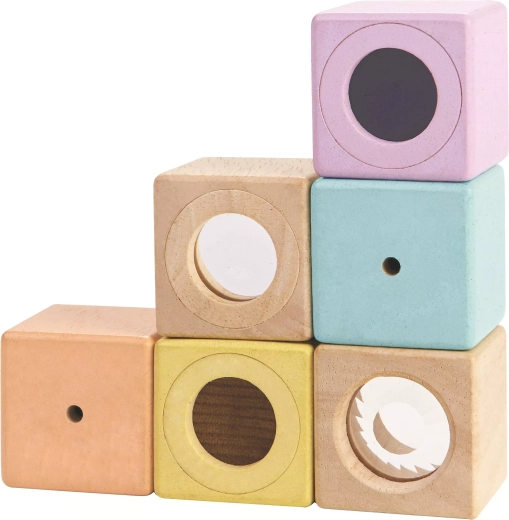 Kostki sensoryczne PlanToys (6 szt.)