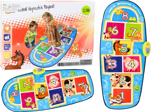 Mata do tańca Interaktywna gra Zwierzęta 8 melodii