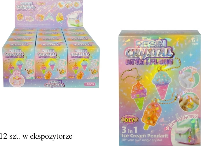 Kreatywny zestaw do tworzenia żelowych breloczków z żywicy