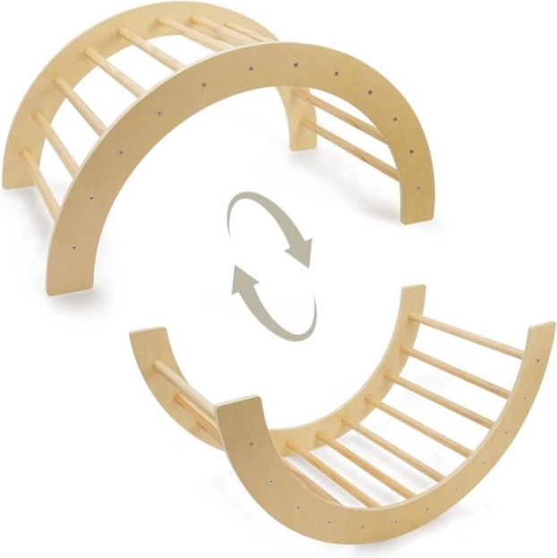 Łuk wspinaczkowy 2w1 naturalny dla dzieci