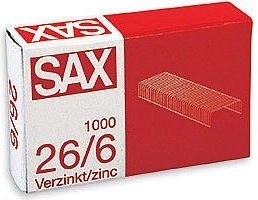 Zszywki 26/6 ocynkowane, 1000 szt.