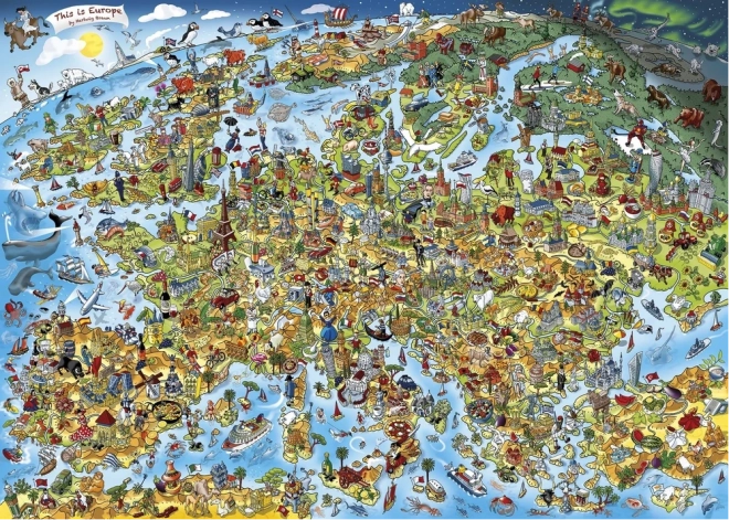 Puzzle To jest Europa 1000 elementów GIBSONS