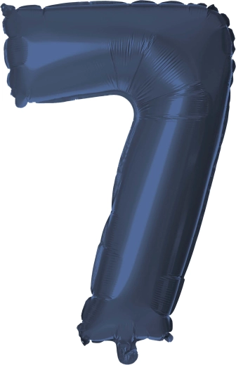Balon foliowy cyfra 7 30 cm niebieski TORO