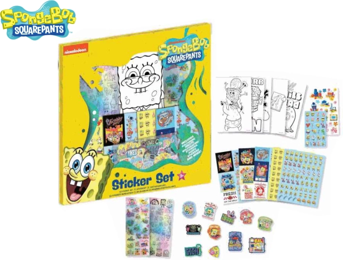 Zestaw naklejek SpongeBob (500 szt.)