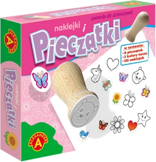 Zestaw stempli i naklejek dla dziewczynek ALEXANDER