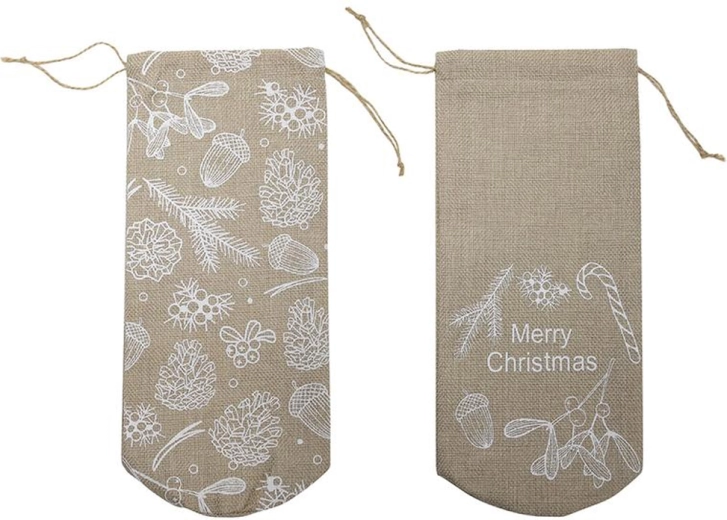 Prezentowy woreczek jutowy 10 × 30 cm, szary