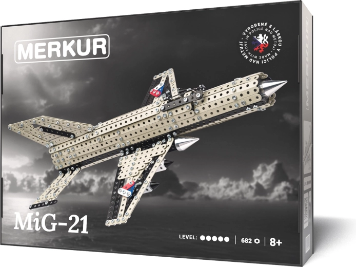 Merkur zestaw konstrukcyjny myśliwiec MIG-21, 682 elementów