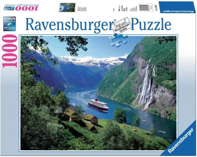 Ravensburger puzzle Norweski fiord 1000 elementów