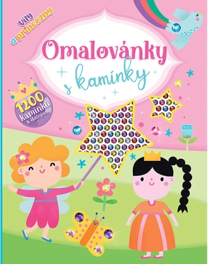 Kolorowanki z kryształkami Wróżki i księżniczki