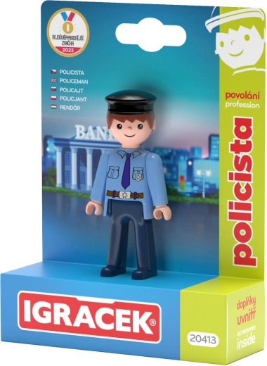 Efko Igráček policjant – zestaw zawodowy: figurka z akcesoriami